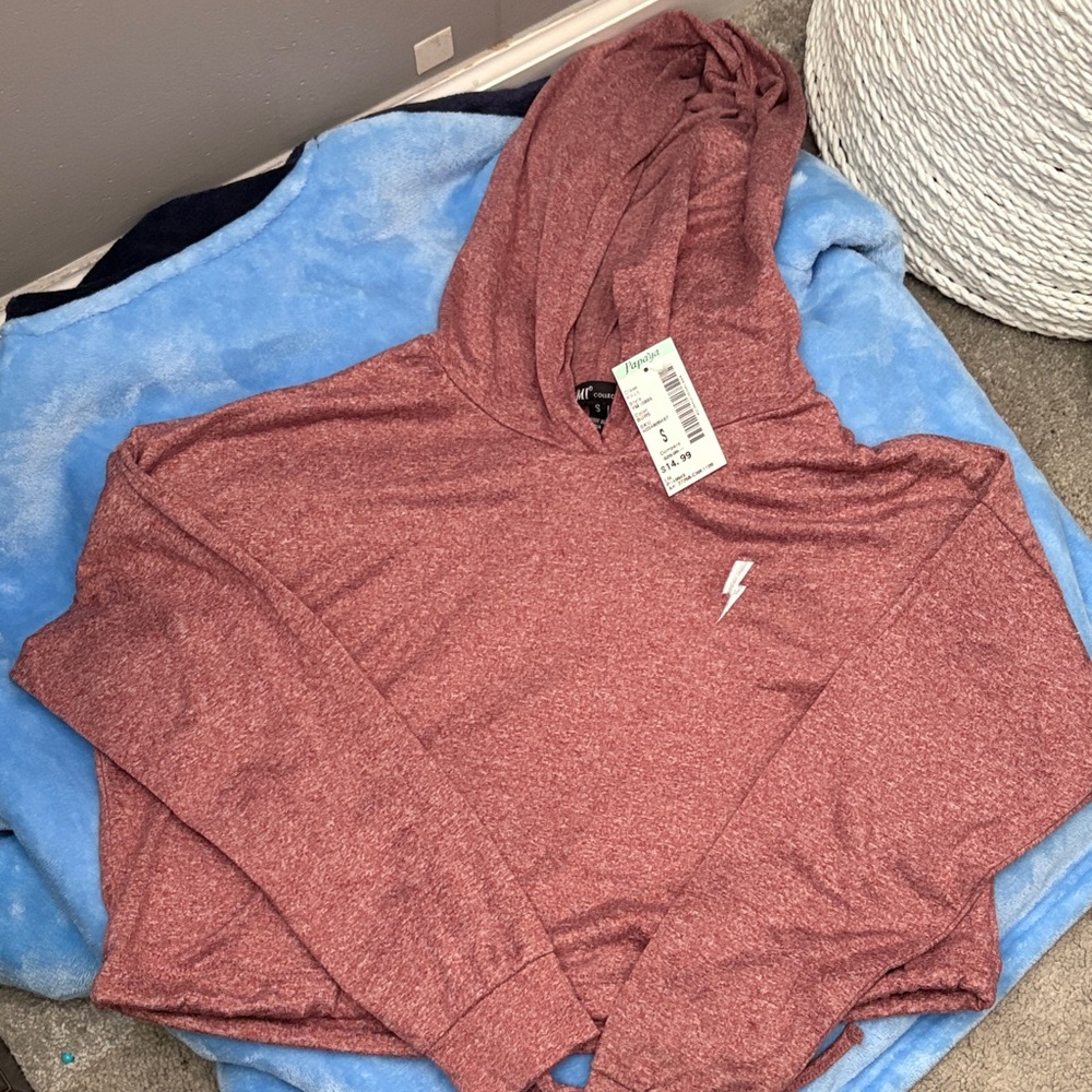 Papaya Heathered Red Hoodie